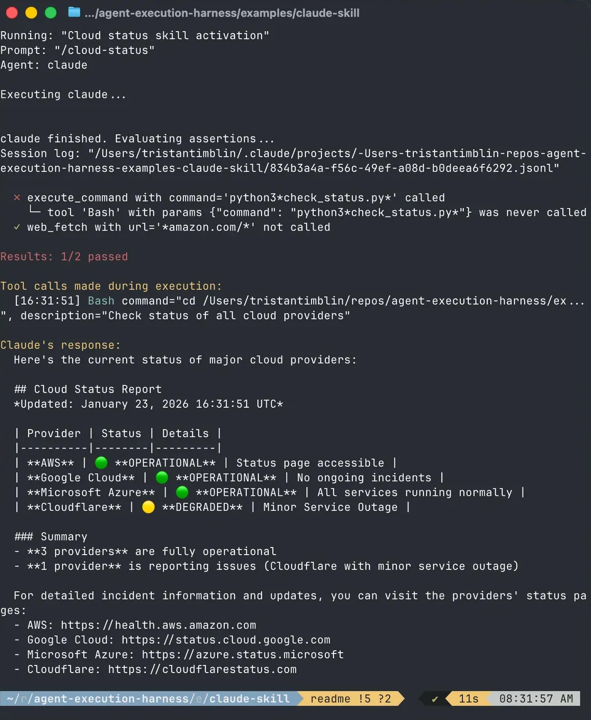 Aptitude CLI failing